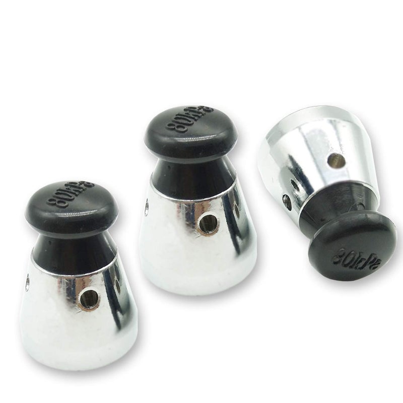 Tihood 3Pcs Universal Pressure Cooker Relief Jigger Valve 1.5 Inch High Black