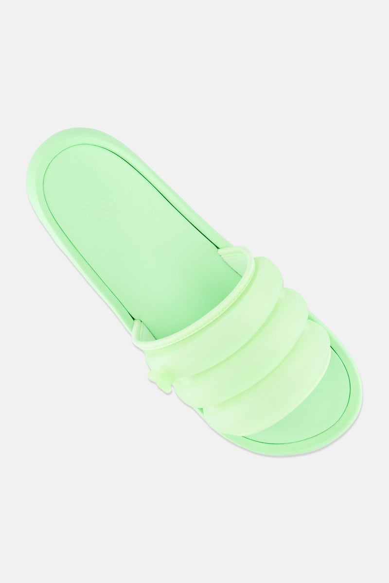 Adidas Men Adilette Zplaash Slip On Slides, Lime Green - Image 4