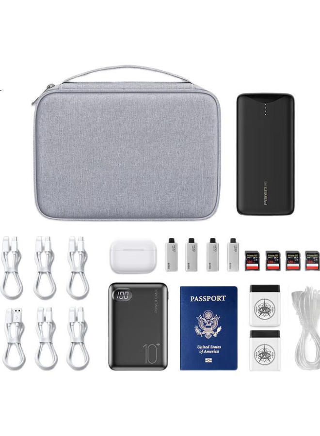 Bubm Cable Storage Bag, Power Box, Multifunctional Charging Cable, Travel Portable, Digital Accessories Organizer, Accessory Pouch - Image 1