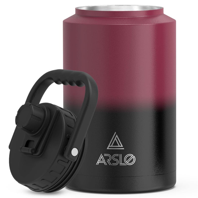 Arslo large Insulated Water Jug With Handle One Gallon Insulated Water Bottle 1 Gallon Stainless Steel Water Jug