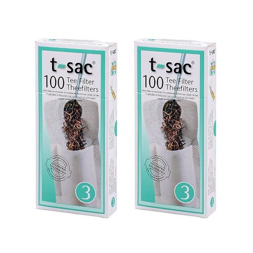 T-Sac Tea Filter Bags, Disposable Tea Infuser, Number 3-Size, 3 to 8-Cup Capacity, Set of 200 - Image 3