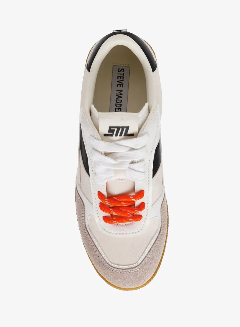STEVE MADDEN  Augustine Wht/Black Sneakers for Women | Best Price UAE