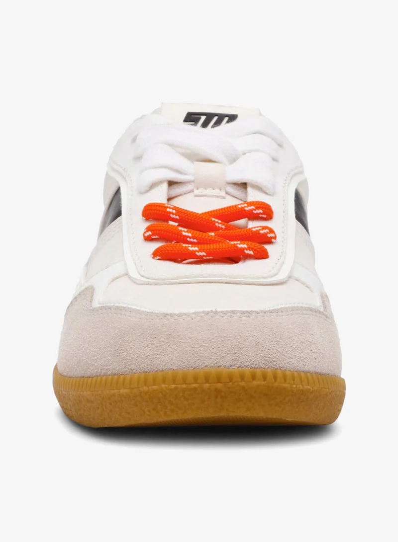 STEVE MADDEN  Augustine Wht/Black Sneakers for Women | Best Price UAE