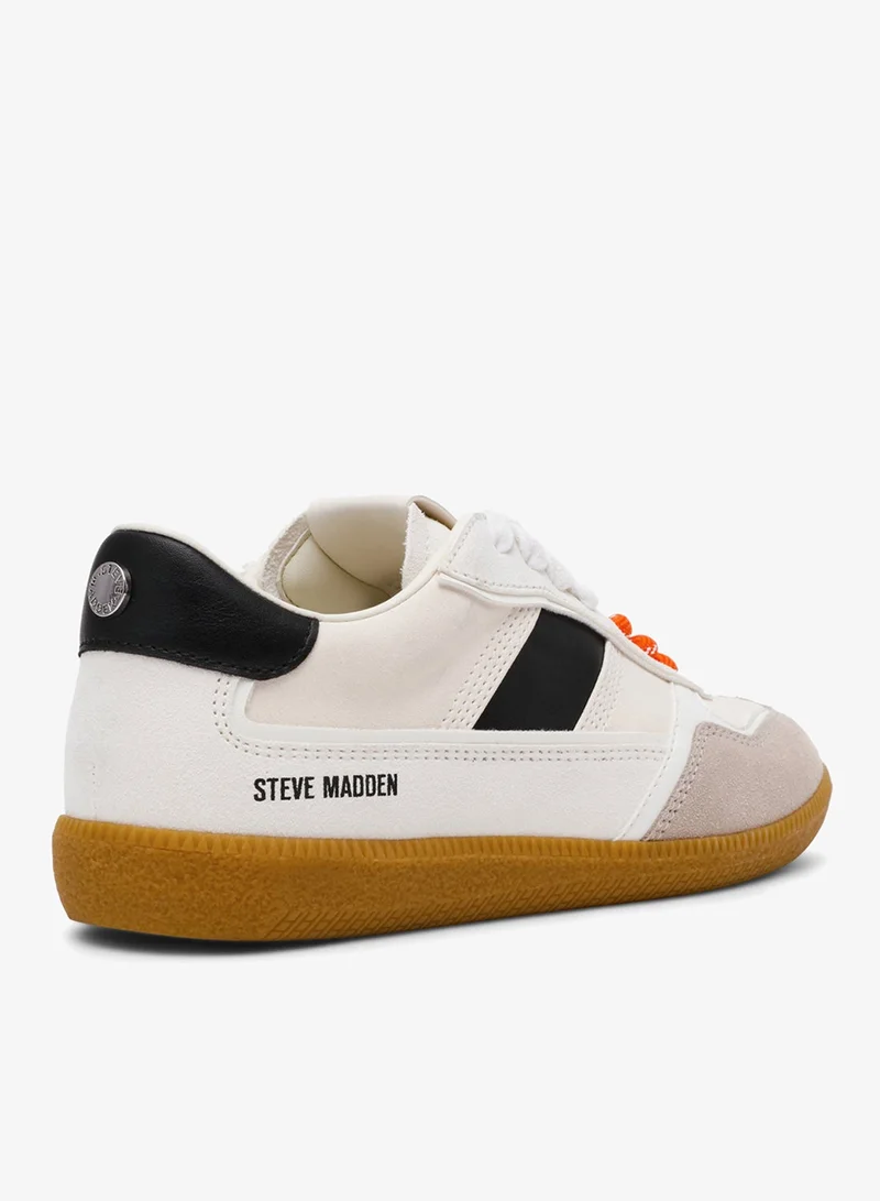 STEVE MADDEN  Augustine Wht/Black Sneakers for Women | Best Price UAE
