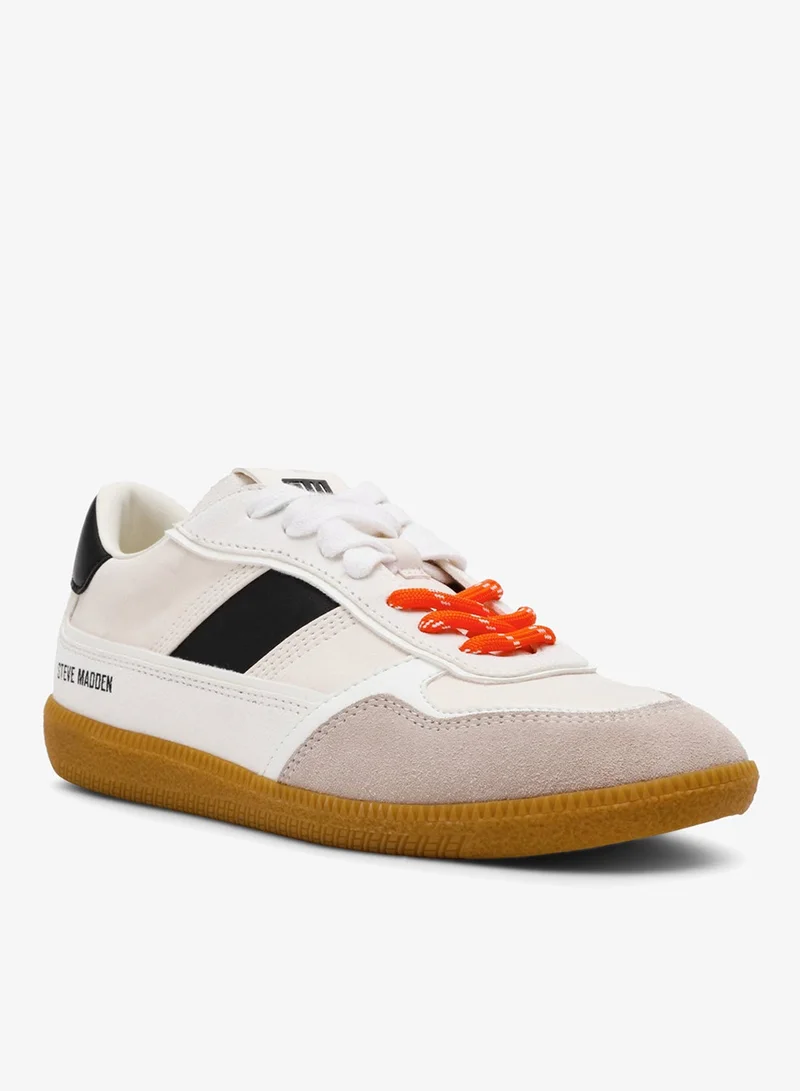 STEVE MADDEN  Augustine Wht/Black Sneakers for Women | Best Price UAE