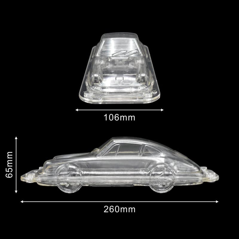 TUKE 10.4'' x 4.24'' x 2.6'' Large Size Car Chocolate Molds Vintage Sports Car Cake Decorating Fondant Mold 3D Plastic Retro Roadster Mould for Cake Topper Decorating  Fondant  Candy  Plaster of Paris - Image 3
