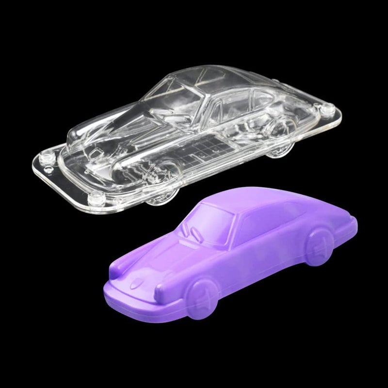 TUKE 10.4'' x 4.24'' x 2.6'' Large Size Car Chocolate Molds Vintage Sports Car Cake Decorating Fondant Mold 3D Plastic Retro Roadster Mould for Cake Topper Decorating  Fondant  Candy  Plaster of Paris - Image 4