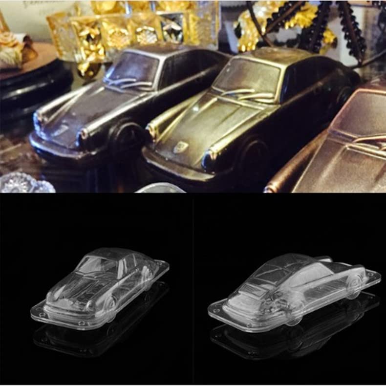 TUKE 10.4'' x 4.24'' x 2.6'' Large Size Car Chocolate Molds Vintage Sports Car Cake Decorating Fondant Mold 3D Plastic Retro Roadster Mould for Cake Topper Decorating  Fondant  Candy  Plaster of Paris - Image 5