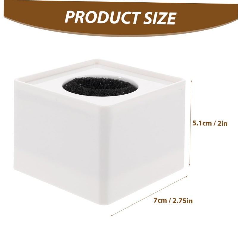 White ABS Portable Square Microphone Cube Compatible with Interviews Lightweight Design - Image 3