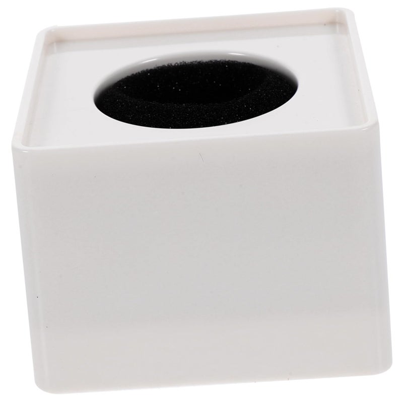 White ABS Portable Square Microphone Cube Compatible with Interviews Lightweight Design - Image 2