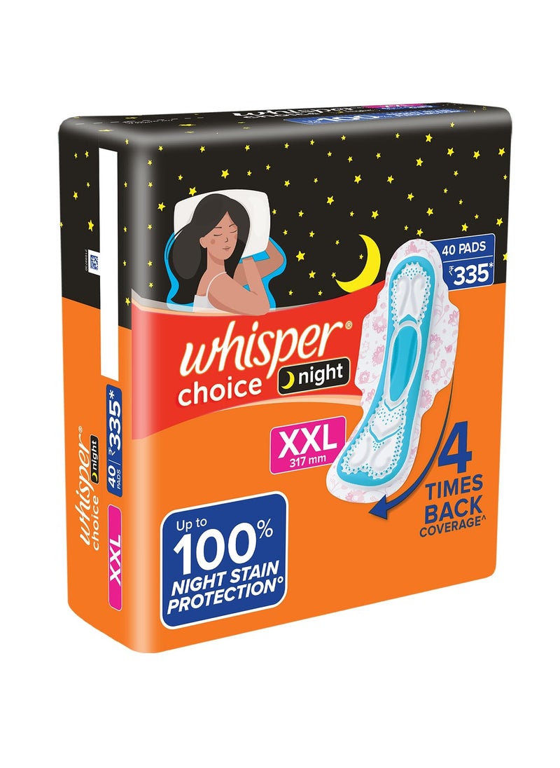 Whisper Whisper Ultra Overnight Sanitary Pad For Women With Wings - XXl, 40 Pads  - Image 2