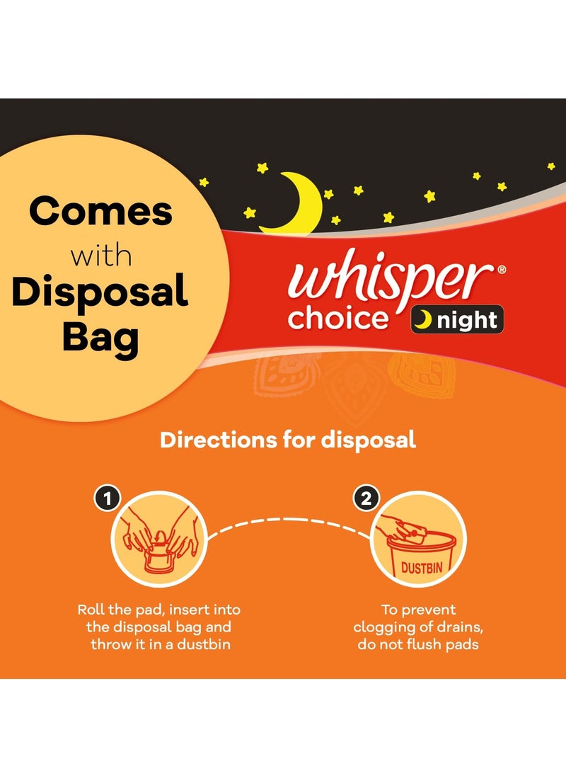Whisper Whisper Ultra Overnight Sanitary Pad For Women With Wings - XXl, 40 Pads  - Image 3