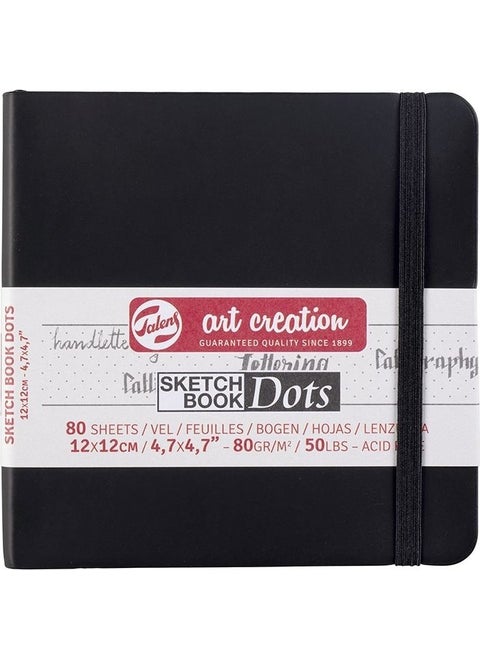 Art Creation Dot Drawing Notebook Vertical 80 Sheets 80 gr 12X12CM