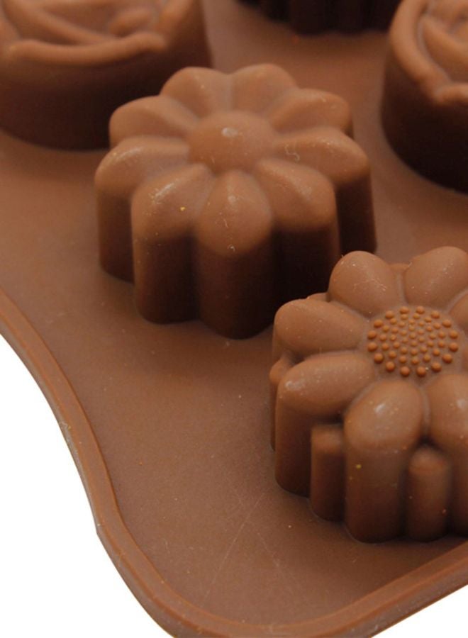 شاربدو قالب ثلاثي الأبعاد من السيليكون بني 10.5x21.5سم - Image 4