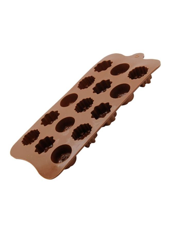 شاربدو قالب ثلاثي الأبعاد من السيليكون بني 10.5x21.5سم - Image 3