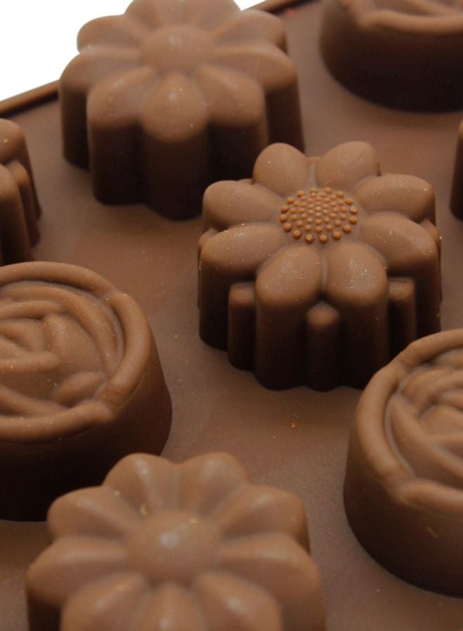 شاربدو قالب ثلاثي الأبعاد من السيليكون بني 10.5x21.5سم - Image 5