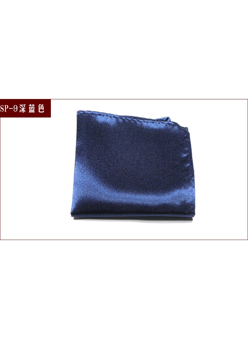 Generic Mens Formal Pocket Squares Solid Colors SP-9 Navy 