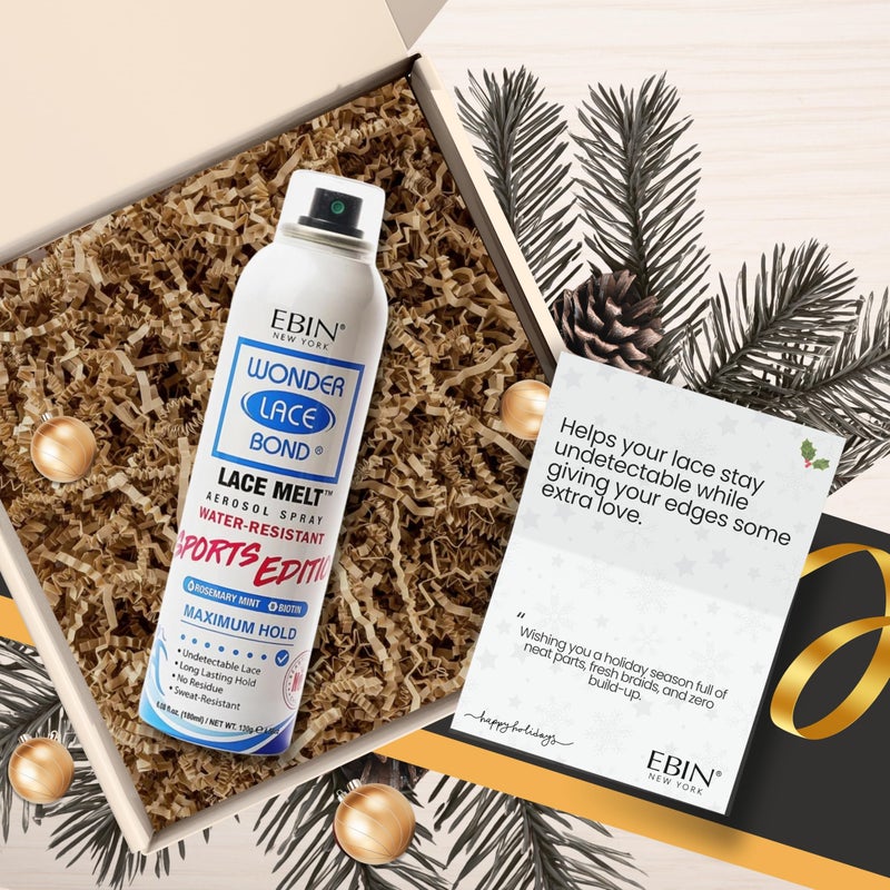 EBIN NEW YORK Wonder Lace Melt Spray Sports Edition - Rosemary Mint + Biotin (180ml) | Sweat & Water Resistant | Long-Lasting Hold & Edge Protection | Undetectable Lace Formula - Image 2