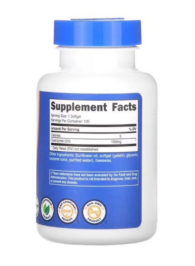 Nutricost Coq10 100 Mg 120 Softgels - Image 2