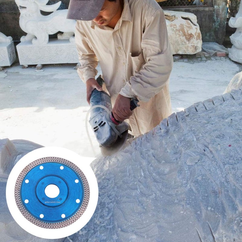 klarako Diamond Saw Blade, Diamond Tile Blade Tile Cutter Blade 115mm, Porcelain Diamond Blade for Cutting Porcelain Tile Granite Marbles(Blue) - Image 3