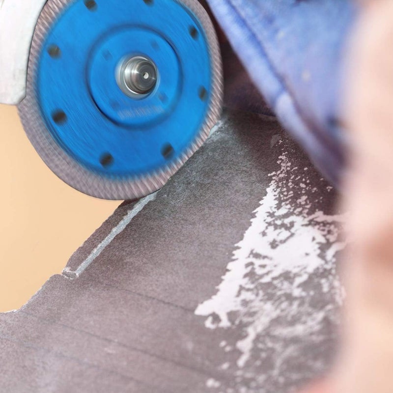klarako Diamond Saw Blade, Diamond Tile Blade Tile Cutter Blade 115mm, Porcelain Diamond Blade for Cutting Porcelain Tile Granite Marbles(Blue) - Image 2