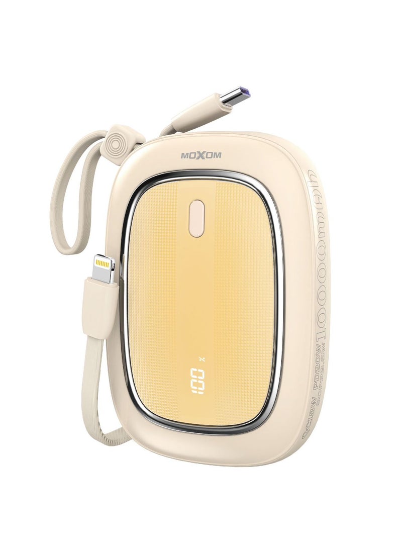 MOXOM MX-PB125 10000mAh Power Bank - PD20W, QC18W, SCP22.5W, Compact and Lightweight with LCD Display  - Image 1
