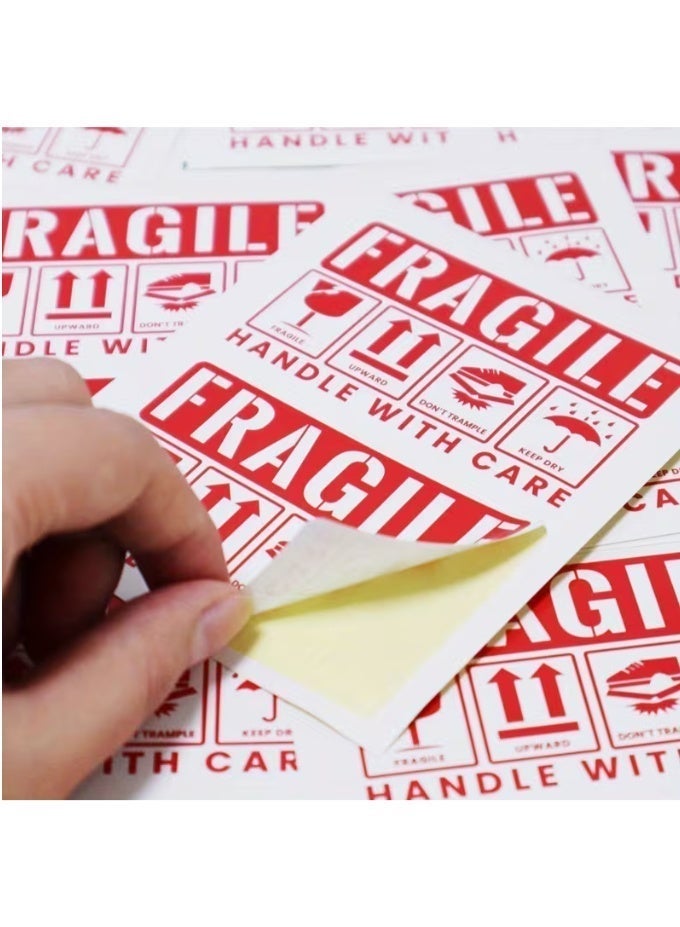 50 pcs Fragile Stickers, Handle With Care Shipping Box Warning Labels For Safe Shipping Packing Boxes Luggage and E-commerce. (5 x 8cm) - Image 4