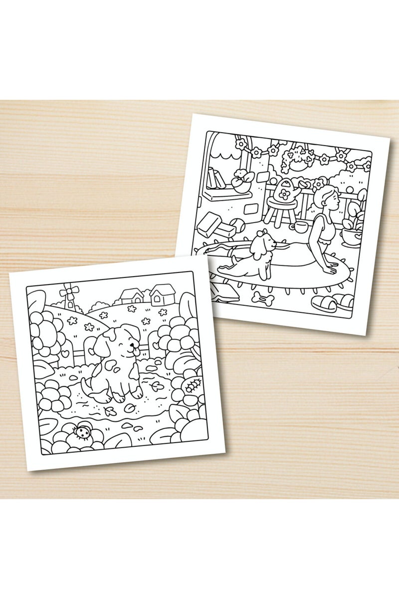 إيروريكس لحظات مرحة مع الكلاب: كتاب تلوين للكبار يضم أنشطة يومية لطيفة ومريحة للاسترخاء (ج) - Image 5