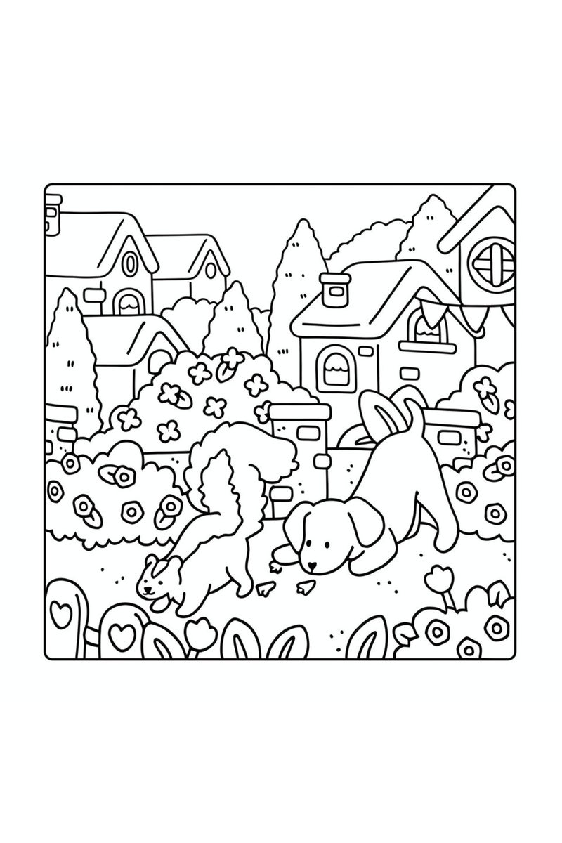 إيروريكس لحظات مرحة مع الكلاب: كتاب تلوين للكبار يضم أنشطة يومية لطيفة ومريحة للاسترخاء (ج) - Image 4