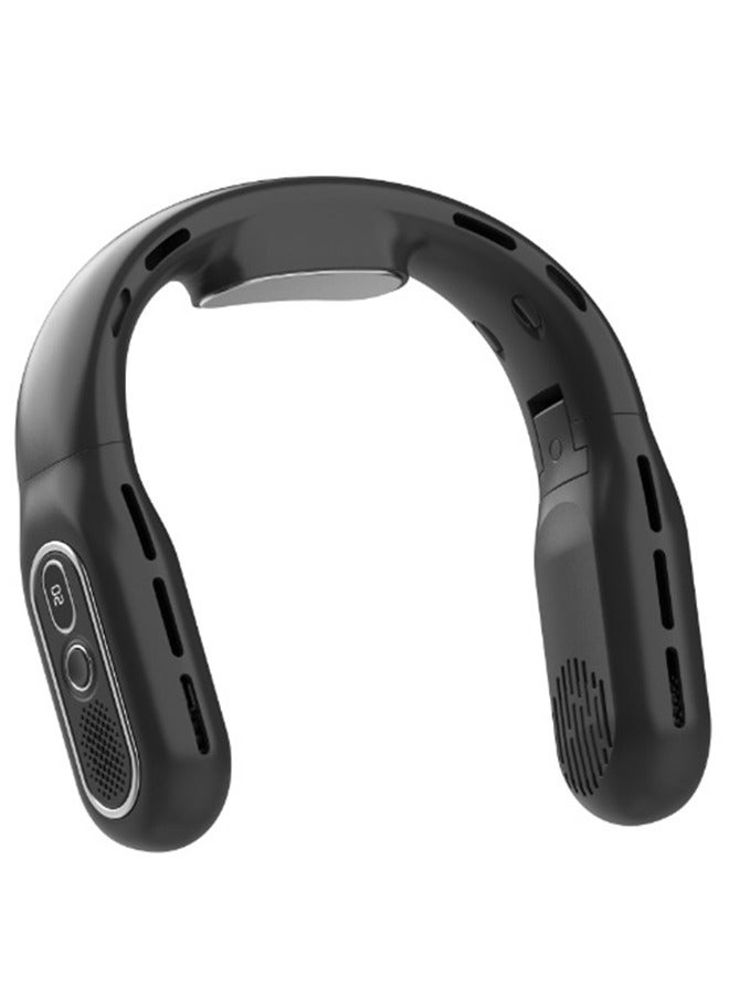 general Portable Neck Fan, Personal Fan with LED Display, USB-C Rechargeable, 6000mAh-Battery, 360° ,3-Speed Adjustment & Whisper-Quiet Operation, Perfect for Home - Image 1