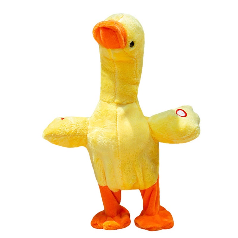 Electric Duck Plush Toy Multifunctional Sing Talk Cute Soft Comfortable Duckling Walking Toy for Gifts Battery Song Version - Image 1