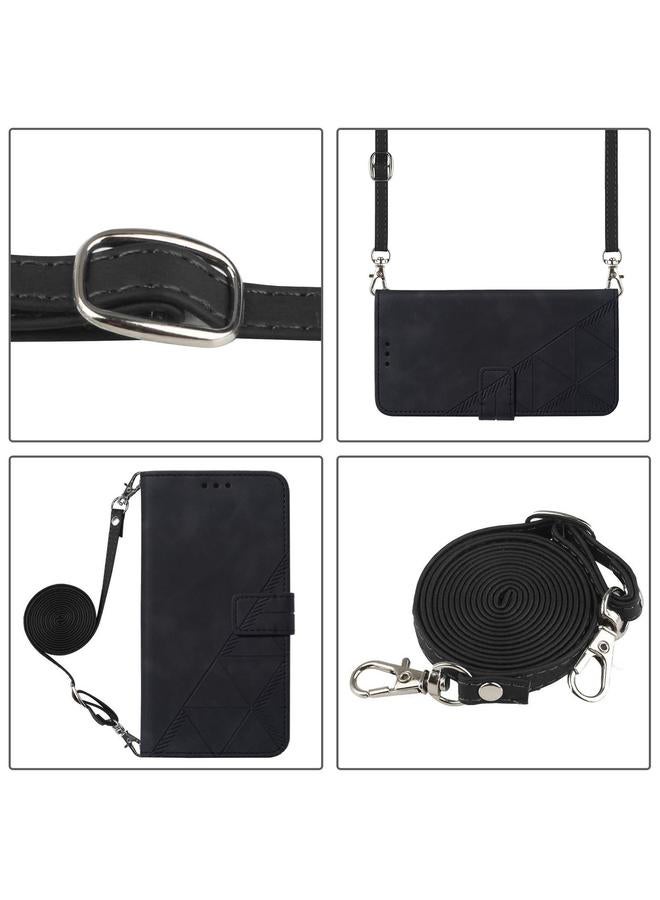 اس-توب جراب هاتف Google Pixel 6 Pro Crossbody من الجلد المنقوش ثلاثي الأبعاد - Image 3