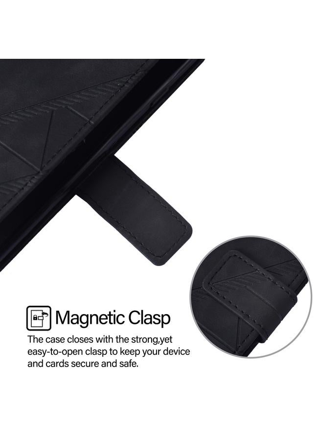 اس-توب جراب هاتف Google Pixel 6 Pro Crossbody من الجلد المنقوش ثلاثي الأبعاد - Image 4