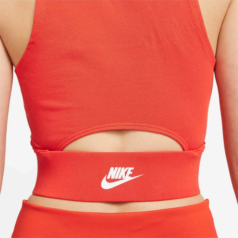 Nike Red Women's Sportswear Dance Cropped Tank Top for Women | Best Price UAE