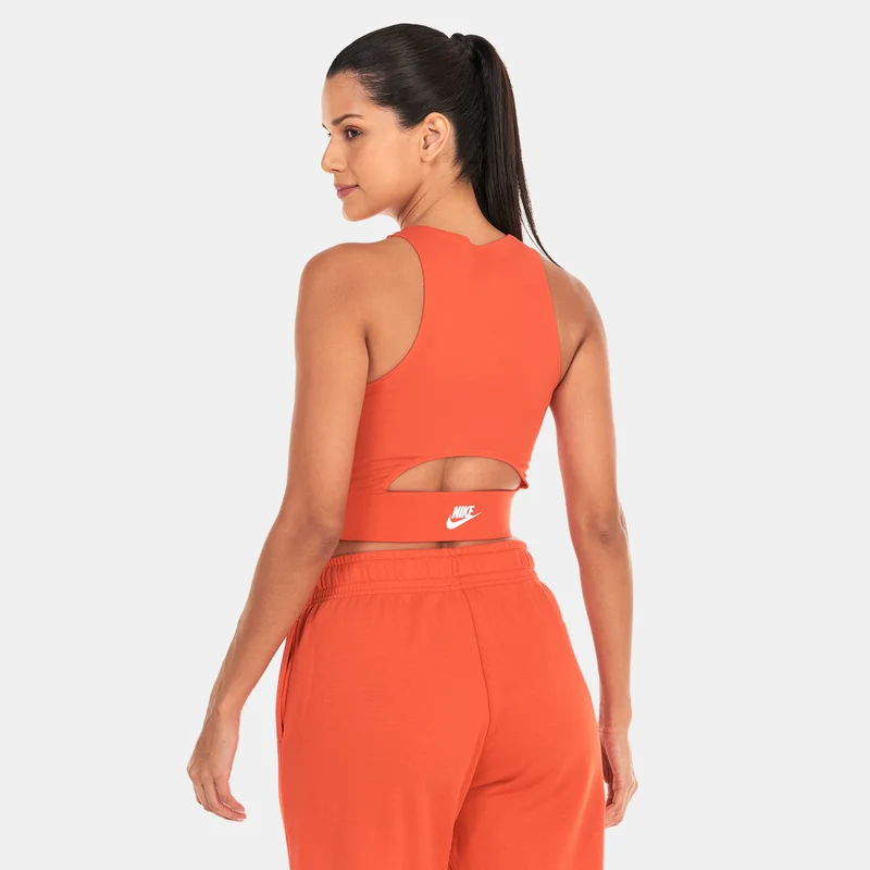 Nike Red Women's Sportswear Dance Cropped Tank Top for Women | Best Price UAE
