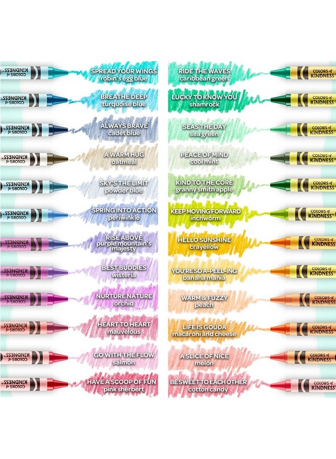 Crayola Colors of Kindness, Pack of 24 Crayons, 24 Count (Pack of 1), Assorted Piece - Image 5