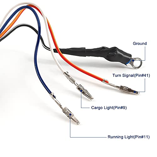 Sanooer 2014-2018 Silverado Sierra Tow Mirrors Wiring Harness for Cargo Lights Running Lights Turn Signal - Image 2