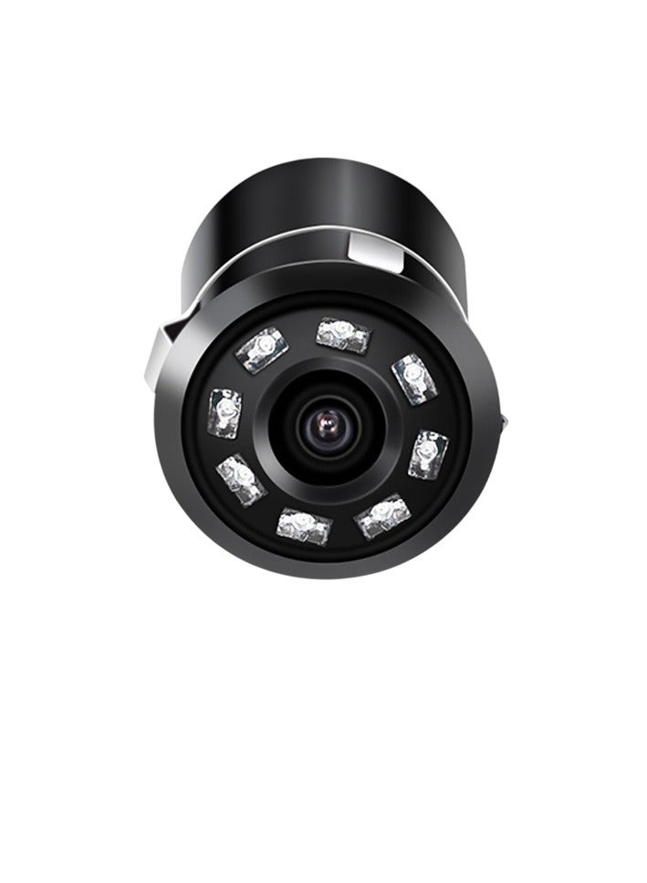 Car Backup Camera, Wide Angle Parking Camera, Portable Waterproof Punch Hole Rear View Camera, Vehicle Reversing Image Camera, (1pc, Black, Infrared Light Model)