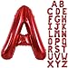 TONIFUL 40 Inch Large Bright Red Letter Balloons AZ Giant Jumbo Helium Foil Mylar Big Letter A Balloons for Birthday Party Anniversary Wedding Decorations - Image 3