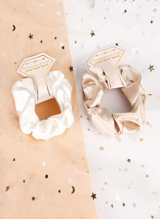 Antetek 8pack Satin Bridesmaid Proposal Favors Hair Ties Elastic Hair Scrunchies Bachelorette Party Galentine's Day Gifts - Image 3