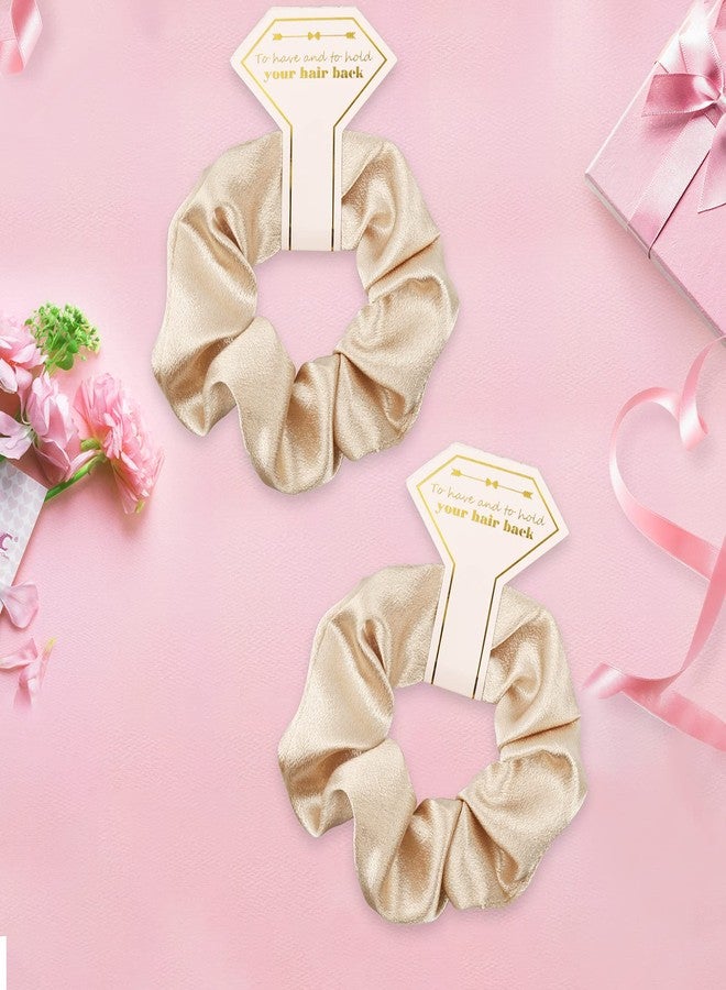 Antetek 8pack Satin Bridesmaid Proposal Favors Hair Ties Elastic Hair Scrunchies Bachelorette Party Galentine's Day Gifts - Image 4