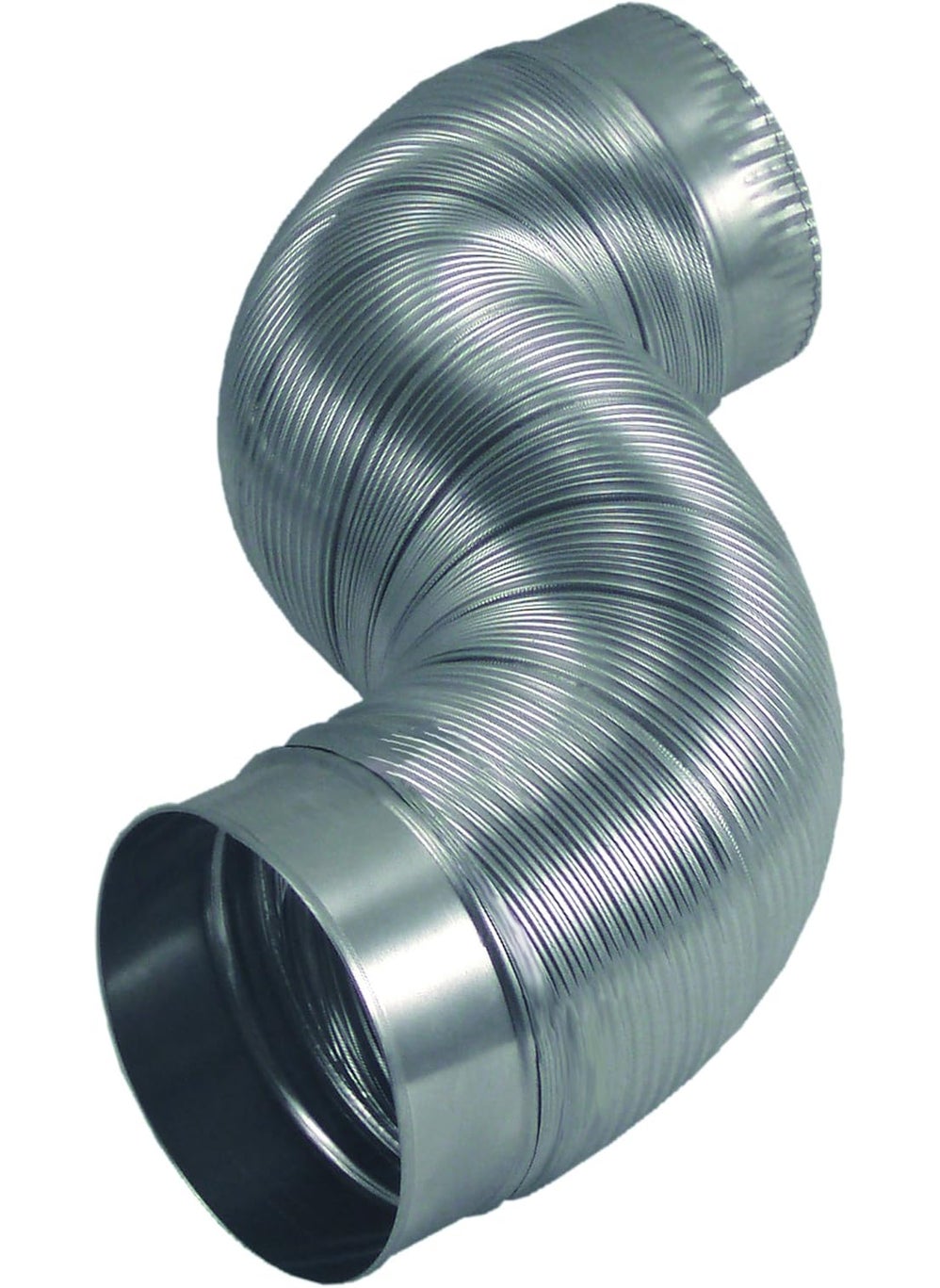 Deflecto Deflecto Semi Rigid Aluminum Duct with Attached Connectors Silver 4 x 24 MAC360246  - Image 2