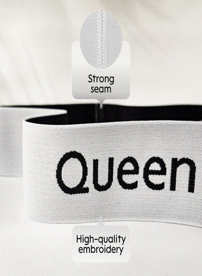 Niagara Sleep Solution Niagara 4 Pack Bed Sheet Organizer and Storage Label Bands - Fully Elastic Stretchable Linen Closet Organizers and Storage - Bed Sheet Organizer Bands for Bed Sheets, Duvets, Quilts, Linen (Queen) - Image 4