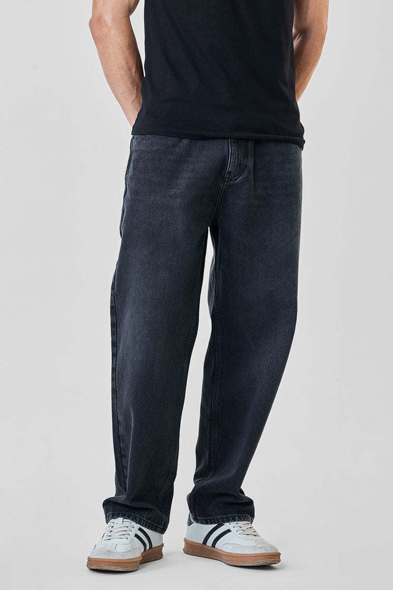 SNITCH Washed Baggy Jeans - Image 1
