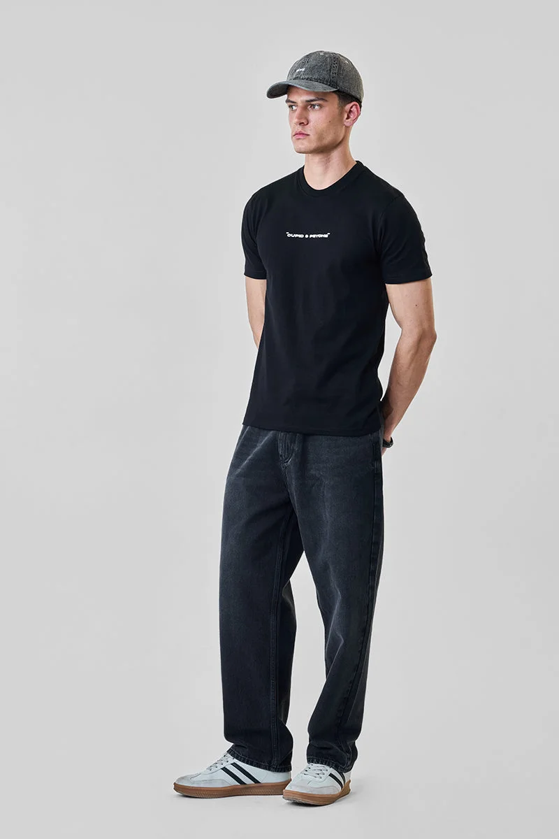 SNITCH Grey Washed Baggy Jeans for Men | Best Price UAE