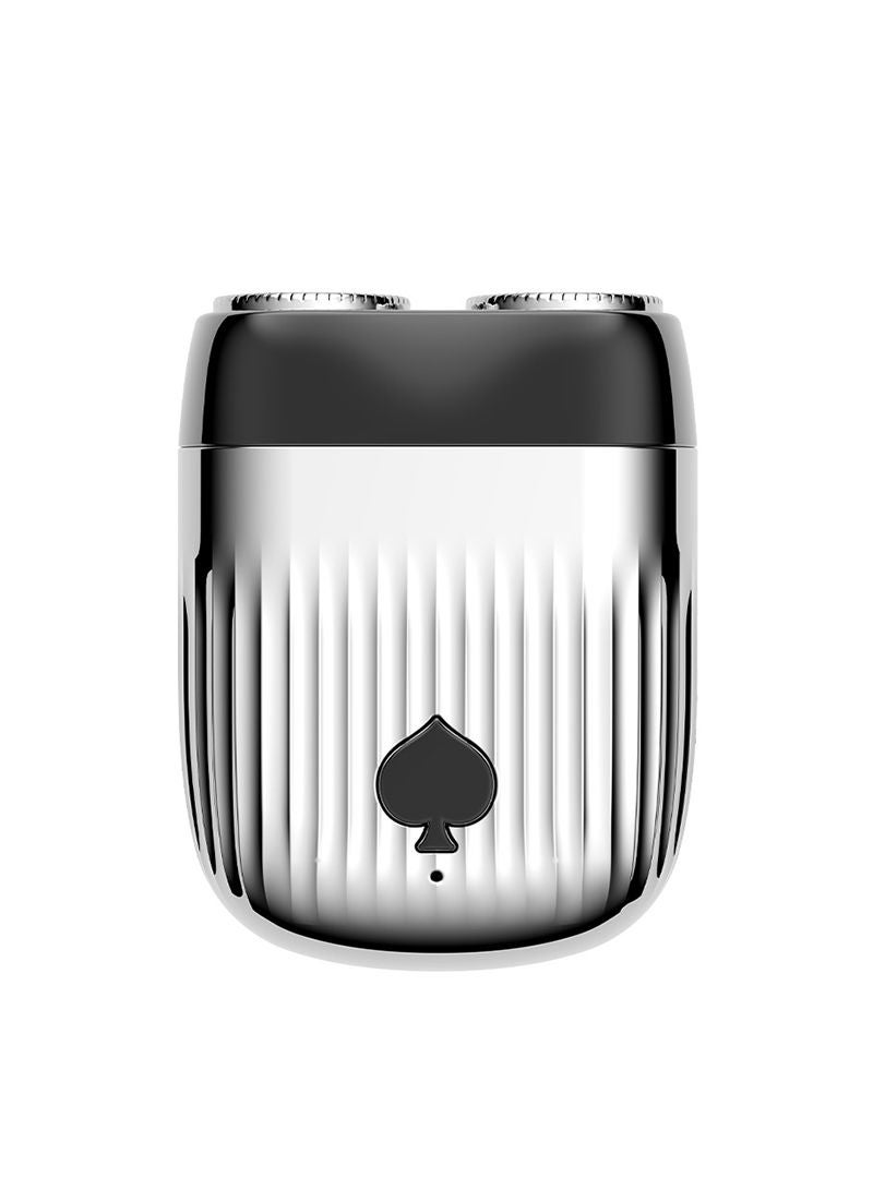 Sharpdo ماكينة حلاقة كهربائية دوارة لاسلكية صغيرة محمولة مقاومة للماء وقابلة لإعادة الشحن عبر USB للرجال | ماكينة حلاقة كهربائية بحجم الجيب قابلة للغسل، ماكينة حلاقة برأسين - Image 1