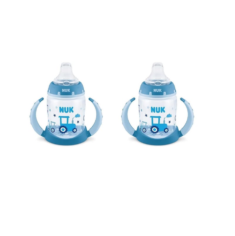 NUK Learner Cup 2 Count Pack of 1 Tractor Neutral - Image 1