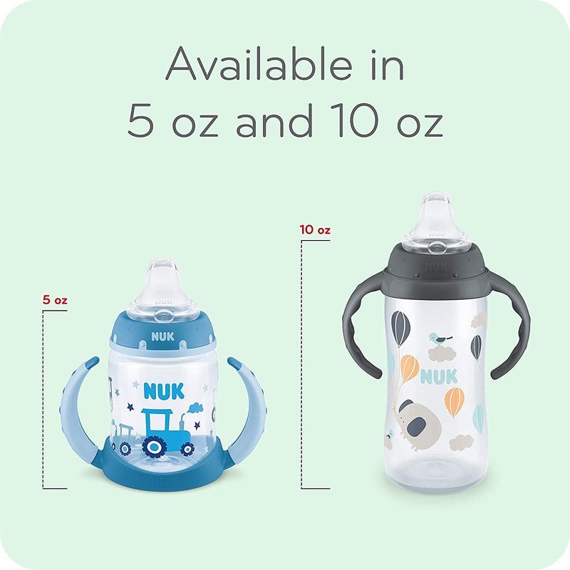 NUK Learner Cup 2 Count Pack of 1 Tractor Neutral - Image 2