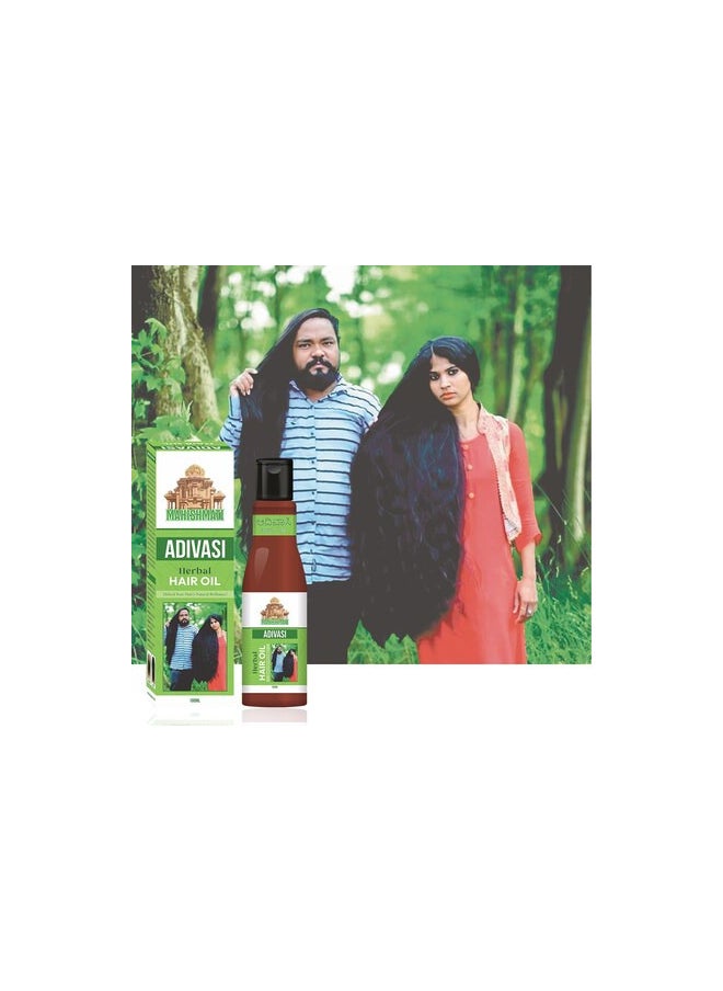 Original Mahishmati Adivasi Herbal Hair Growth Oil,Controls Hair fall,Strong and Healthy Hair,Repair Frizzy Hair,Scalp Nourishment,Helps Hair Thickening,Reduces Split Ends 100ml  - Image 2