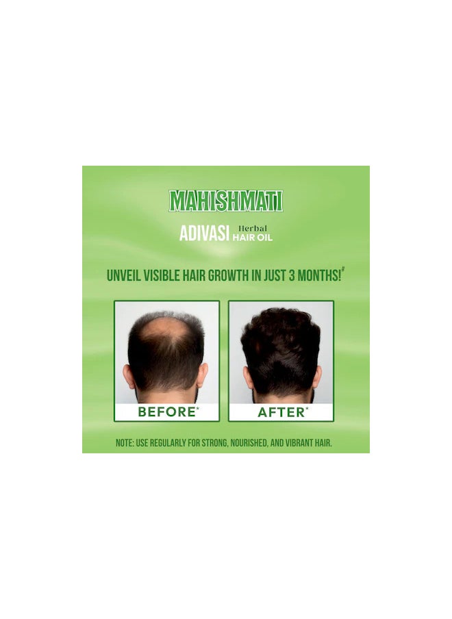 Original Mahishmati Adivasi Herbal Hair Growth Oil,Controls Hair fall,Strong and Healthy Hair,Repair Frizzy Hair,Scalp Nourishment,Helps Hair Thickening,Reduces Split Ends 100ml  - Image 4